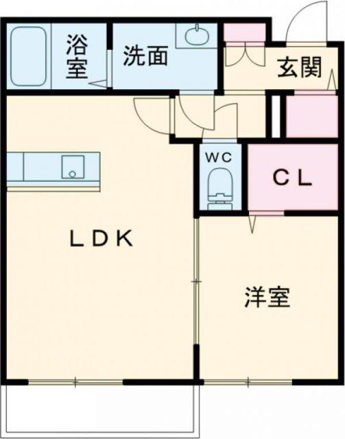 TORAMARU SQUARE(1LDK/1階)の間取り写真