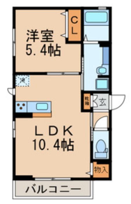ブランドール押上(1LDK/2階)の間取り写真