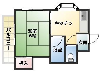 豊マンションパート3(1K/3階)の間取り写真