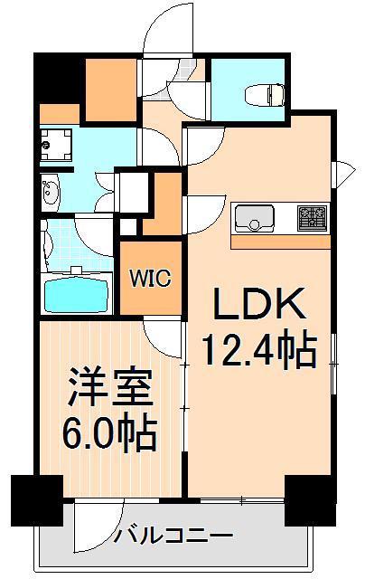 メインステージ北千住VI(1LDK/3階)の間取り写真