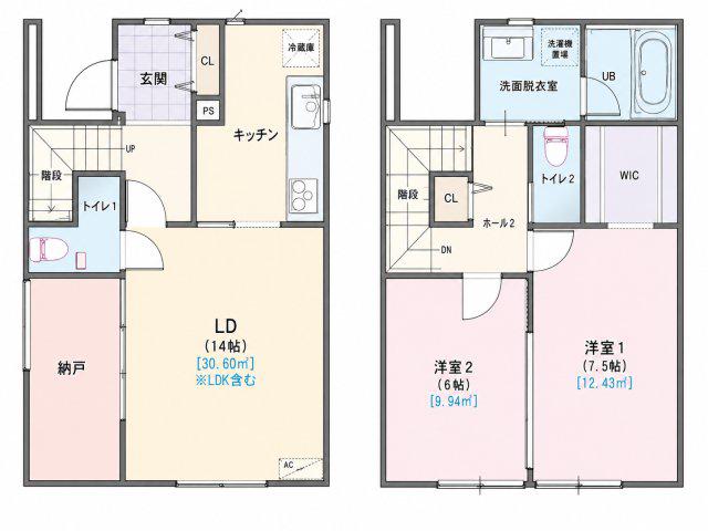 EXSTYLE IDACHO(3LDK/1階)の間取り写真