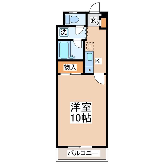 シャーレン杉並I(1K/3階)の間取り写真