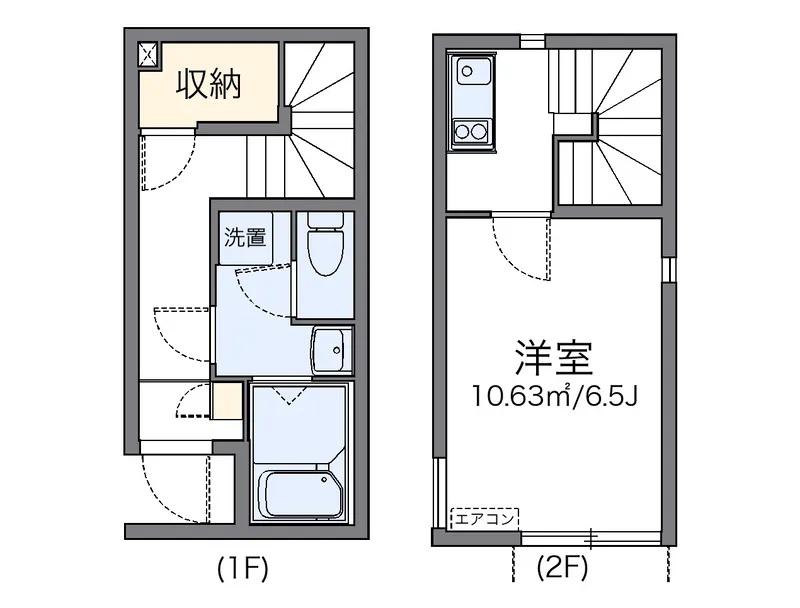 和光四番館(1K/1階)の間取り写真