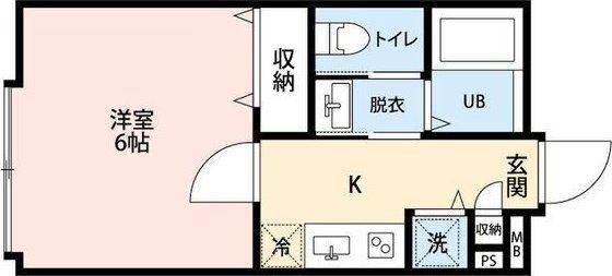 REVE STAGE(1K/2階)の間取り写真