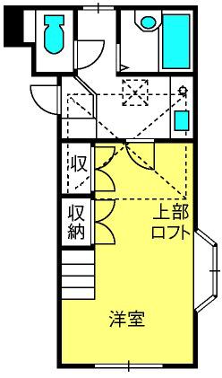 アルバニーMORITA(1K/1階)の間取り写真