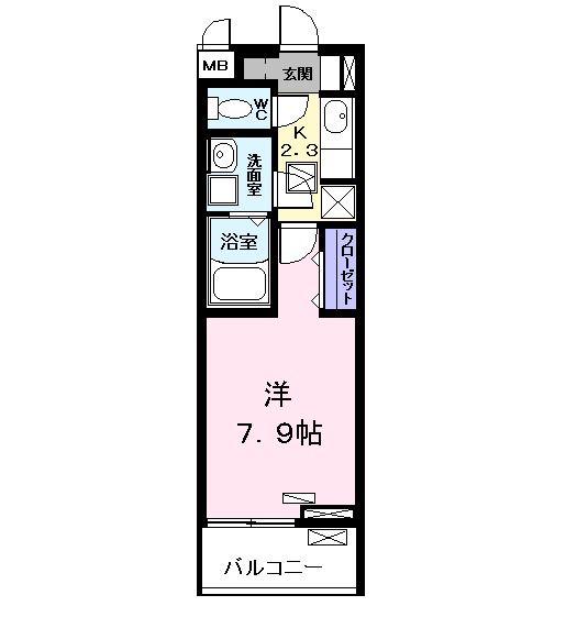 ノアズ アーク(1K/1階)の間取り写真