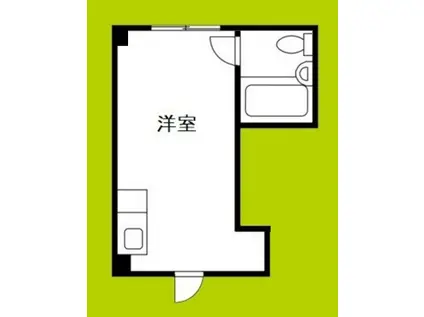 天満橋ハイツ(ワンルーム/4階)の間取り写真