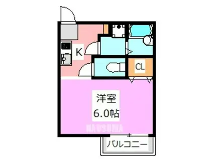 セレーノ新田(ワンルーム/3階)の間取り写真