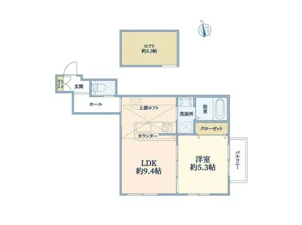 AKIRA GARDENII(1LDK/2階)の間取り写真