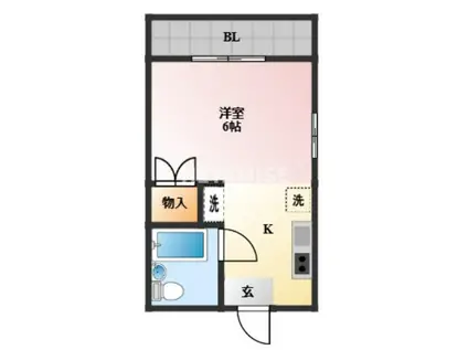 アバンセこおろぎ(ワンルーム/6階)の間取り写真