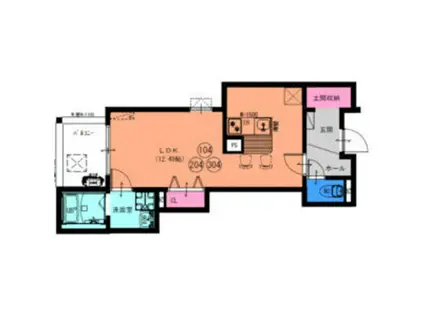 FSTYLE狭山・池尻中2号館(ワンルーム/3階)の間取り写真
