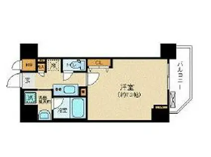 ZOOM九段下(1K/9階)の間取り写真