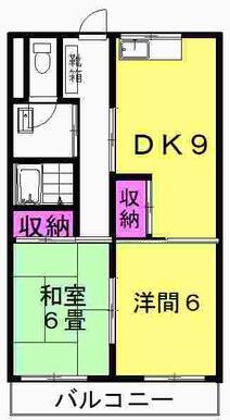 シティコーポ焼津駅北(2DK/3階)の間取り写真