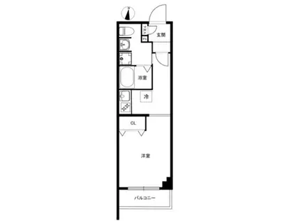 CREAL PREMIER目黒 クリアルプレミアメグロ(ワンルーム/B1階)の間取り写真