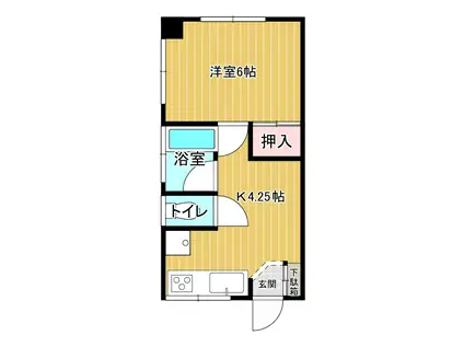 MSマンション望洋台(1K/1階)の間取り写真