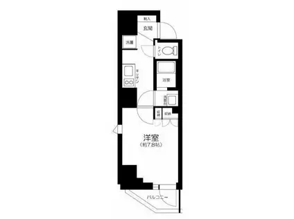 GRANSITE NAKAMEGURO(1K/5階)の間取り写真