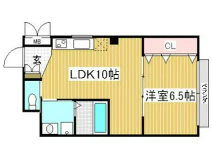 プリオーレリベルタ(1LDK/1階)の間取り写真