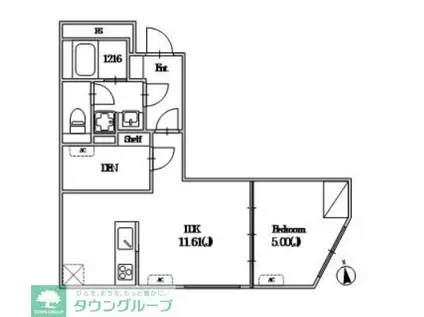 GRAN PASEO大森III(1SLDK/3階)の間取り写真