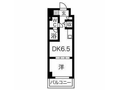 エルフォルテ東京イースト(1DK/4階)の間取り写真