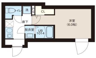 レピュア町屋レジデンスII(1K/4階)の間取り写真