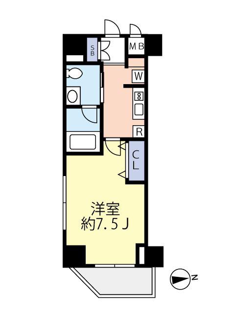 グランヴァン亀戸III(1K/2階)