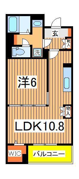 コントレイル(1LDK/5階)の間取り写真