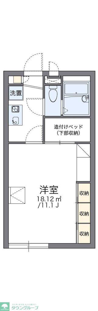 レオパレスホープ(1K/2階)の間取り写真