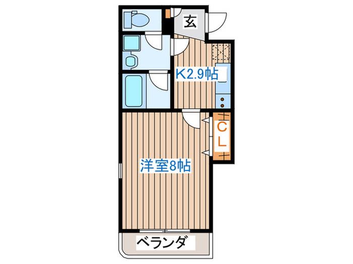 VOLVER T&M I(1K/3階)の間取り写真