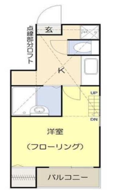SAKURA一番館(1K/1階)の間取り写真