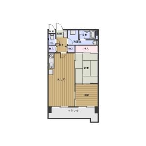 エクレール87(2LDK/4階)の間取り写真