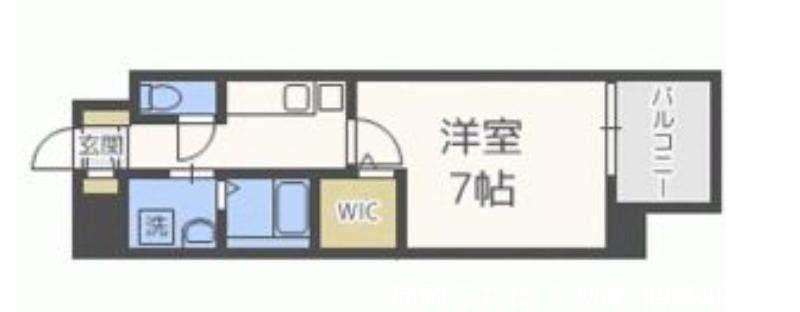 レブリアント清川II(1K/2階)の間取り写真