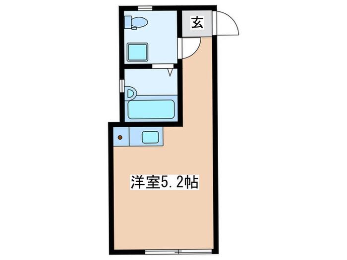 クローバー東長崎(ワンルーム/1階)の間取り写真