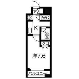 コンシェリアR 錦糸町(1K/4階)の間取り写真