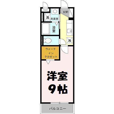 エクレール宮本(1K/3階)の間取り写真