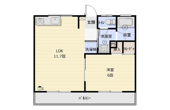 リトルバード(1LDK/2階)の間取り写真