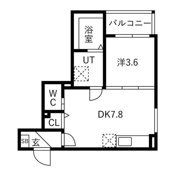 F ASECIA BESEELT(1DK/3階)の間取り写真