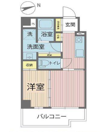 SHARIO GARDEN 新梅田(1DK/7階)の間取り写真
