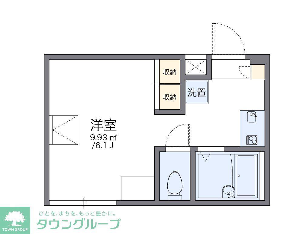 レオパレス昴(1K/2階)の間取り写真
