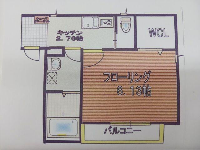 プライムスタイル深野(1K/3階)の間取り写真