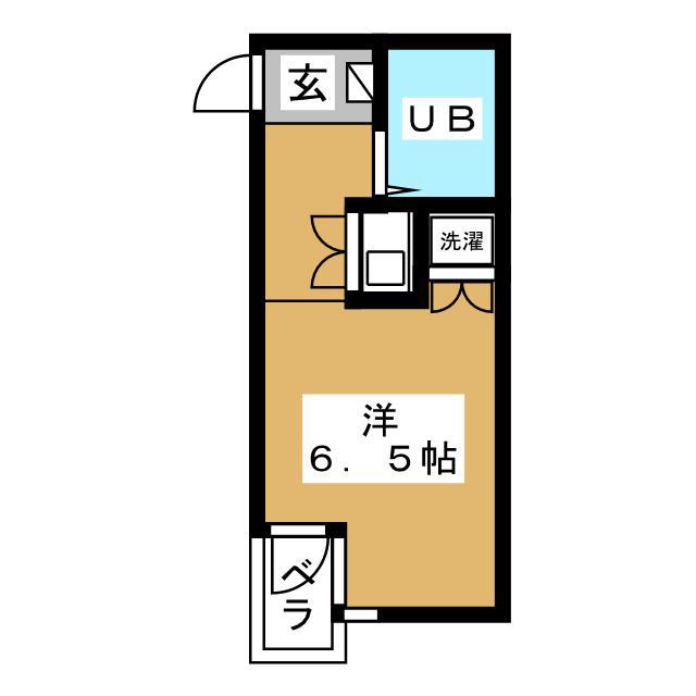 グレースハイツ妙蓮寺(ワンルーム/3階)の間取り写真