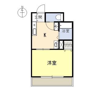 アビタシオン本郷(1K/1階)の間取り写真