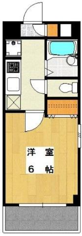 Sコート池尻(1K/2階)の間取り写真