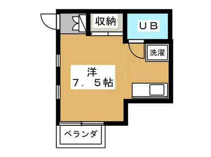 永田エクセレンス(ワンルーム/2階)の間取り写真