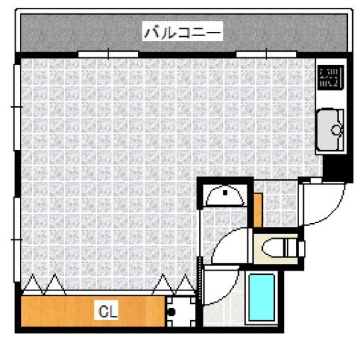 尾山ビル(ワンルーム/3階)の間取り写真