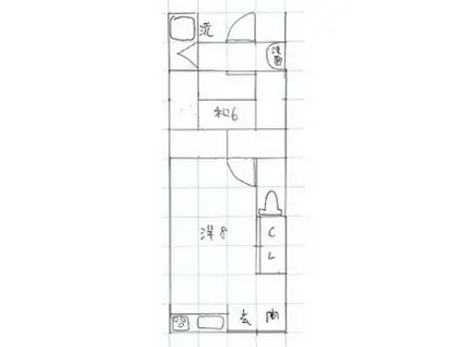 大村文化(2DK/1階)の間取り写真