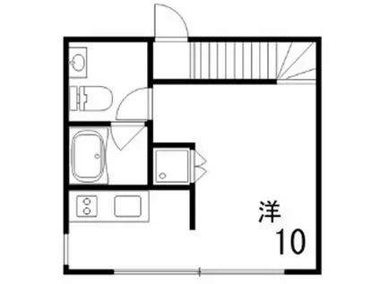 REGULUS KONAN YAMTE(1K/1階)の間取り写真