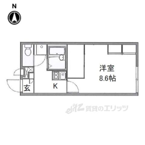 レオパレスルサルカ(1K/1階)の間取り写真