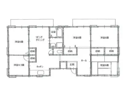 新緑のショコラティエ 1階(5LDK/1階)の間取り写真