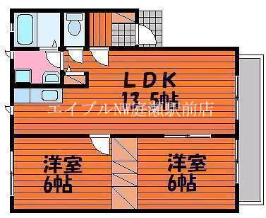 ボミュールメゾン(2LDK/1階)の間取り写真