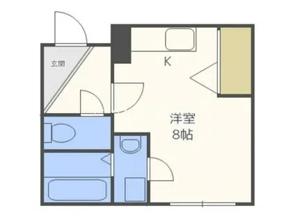 カームフィールド1815(ワンルーム/1階)の間取り写真